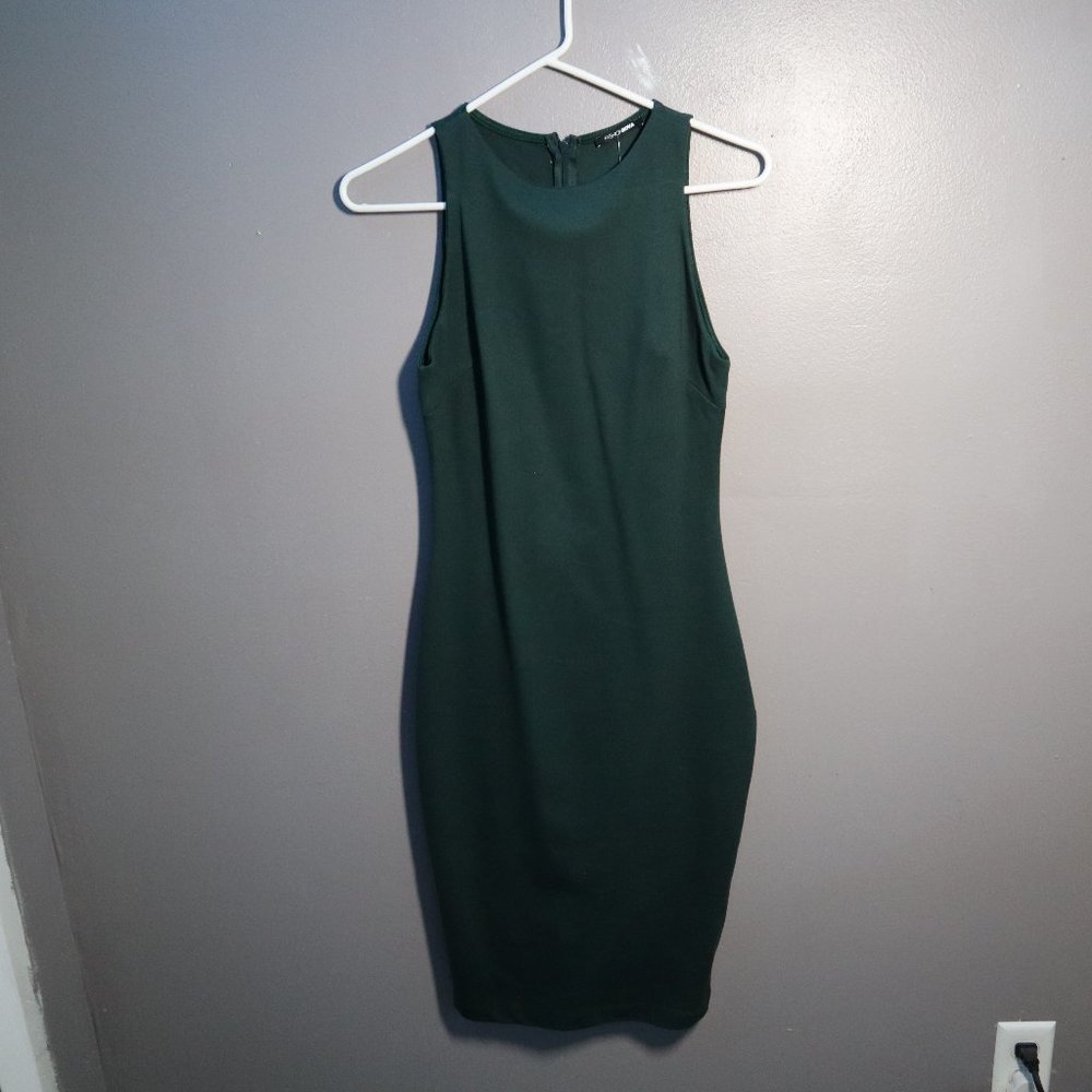 Melinda Body Sculpting Midi Dress - Hunter Green
